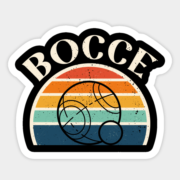 Vintage Bocce Sticker by Hensen V parkes